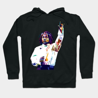 The Rapper Goat in WPAP style Hoodie